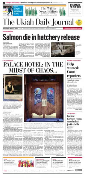 Cover of The Ukiah Daily Journal