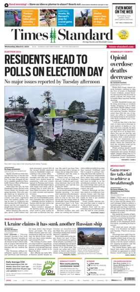 Cover of Times Standard (Eureka)