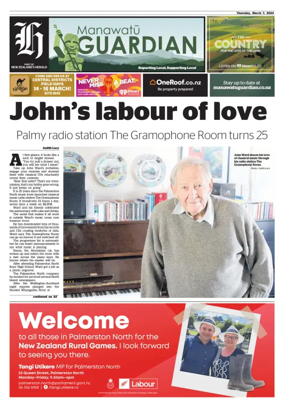 Cover of Manawatu Guardian