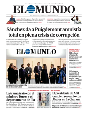 Cover of El Mundo Primera Edición Int
