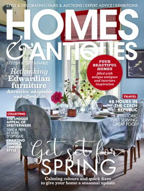Cover of Homes and Antiques Magazine