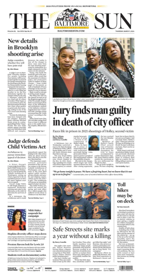 Cover of Baltimore Sun