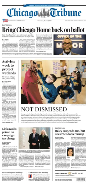 Cover of Chicago Tribune