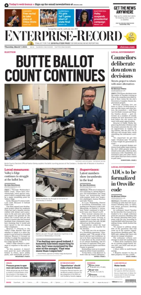 Cover of Enterprise-Record (Chico)