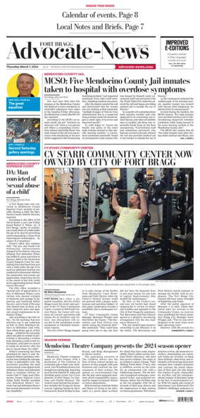 Cover of Fort Bragg Advocate-News