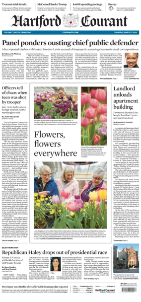 Cover of Hartford Courant