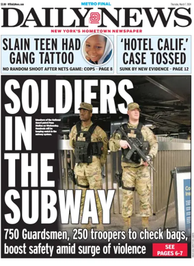 Cover of New York Daily News
