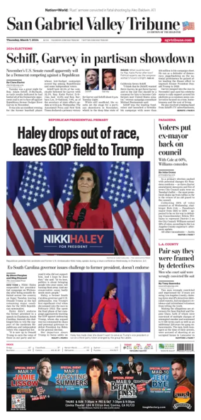 Cover of San Gabriel Valley Tribune