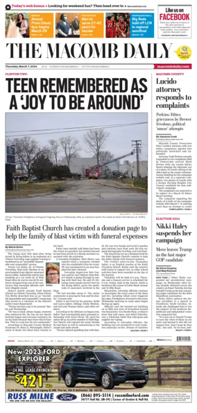 Cover of The Macomb Daily