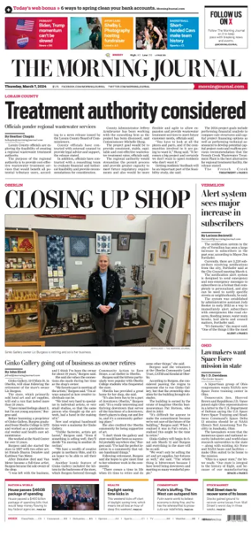 Cover of The Morning Journal (Lorain, OH)