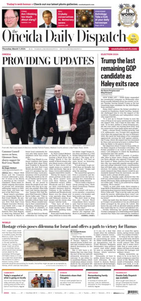 Cover of The Oneida Daily Dispatch (Oneida, NY)