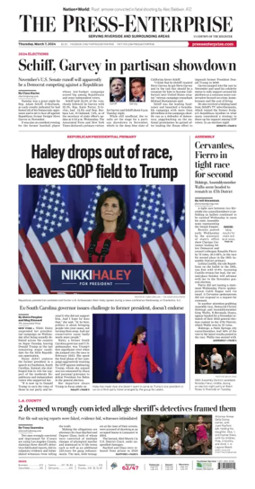 Cover of The Riverside Press-Enterprise