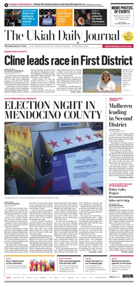 Cover of The Ukiah Daily Journal