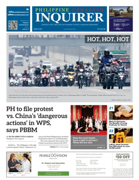 Cover of Philippine Canadian Inquirer (National)