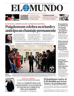 Cover of El Mundo Primera Edición Int