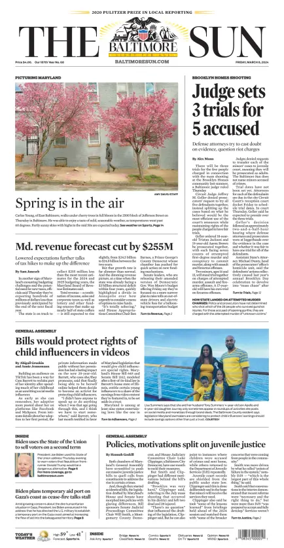 Cover of Baltimore Sun