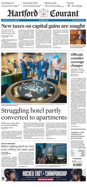 Cover of Hartford Courant