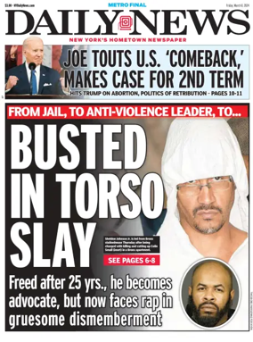 Cover of New York Daily News