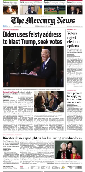 Cover of The Mercury News Weekend