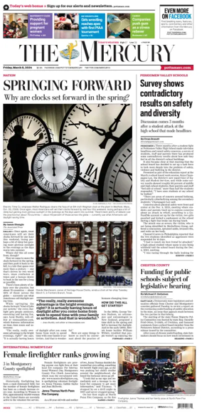 Cover of The Mercury (Pottstown, PA)