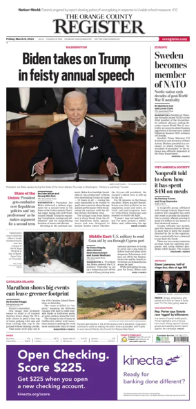 Cover of The Orange County Register