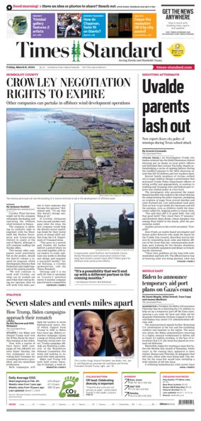 Cover of Times Standard (Eureka)