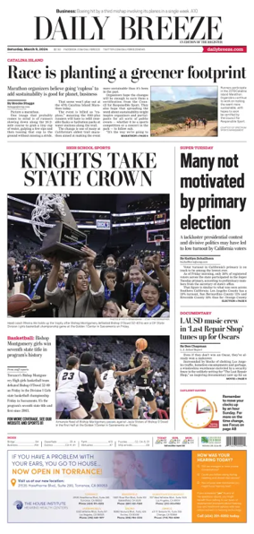 Cover of Daily Breeze (Torrance)