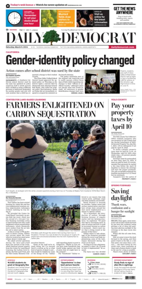 Cover of Daily Democrat (Woodland)