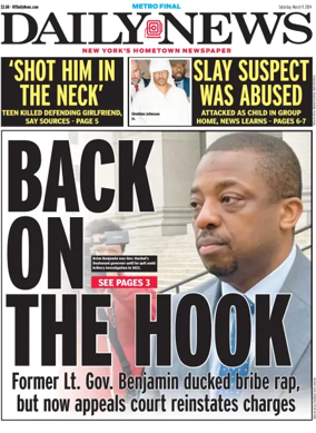Cover of New York Daily News