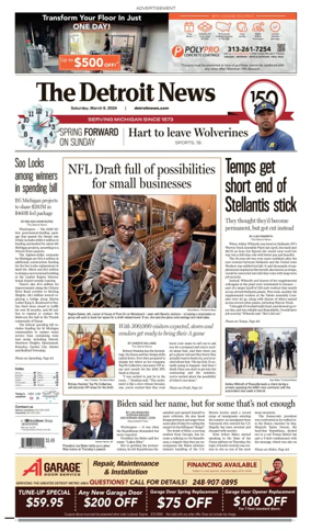 Cover of The Detroit News