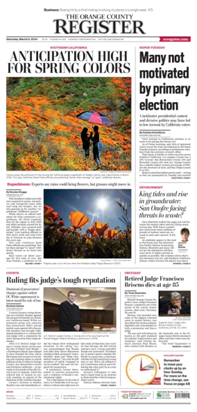 Cover of The Orange County Register