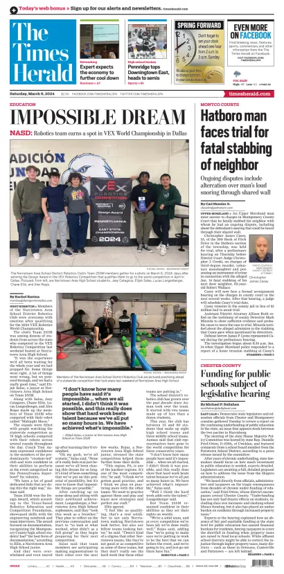 Cover of The Times Herald (Norristown, PA)