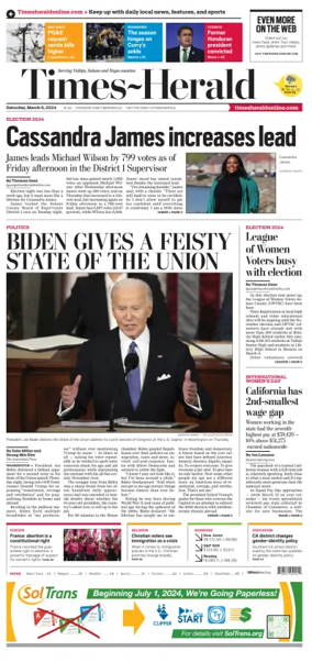 Cover of Times-Herald (Vallejo)