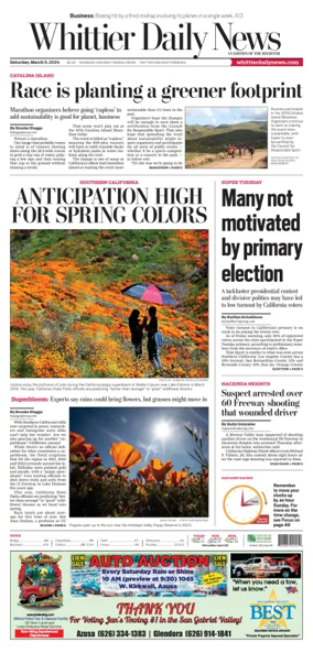 Cover of Whittier Daily News