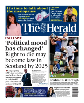 Cover of Sunday Herald