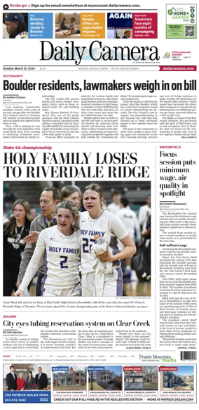 Cover of Daily Camera (Boulder)