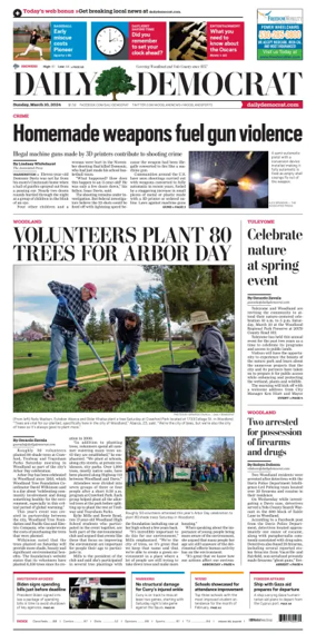 Cover of Daily Democrat (Woodland)