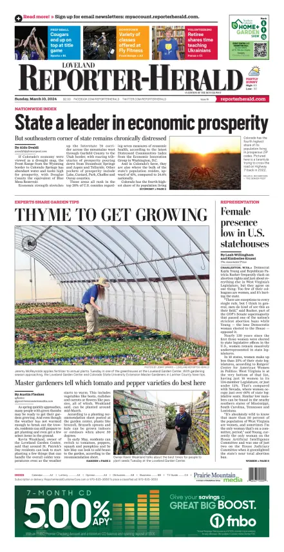 Cover of Loveland Reporter-Herald
