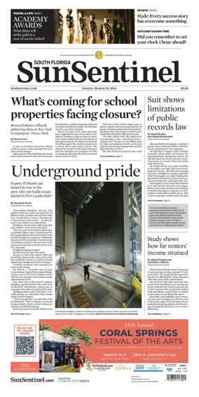 Cover of South Florida Sun-Sentinel Palm Beach (Sunday)