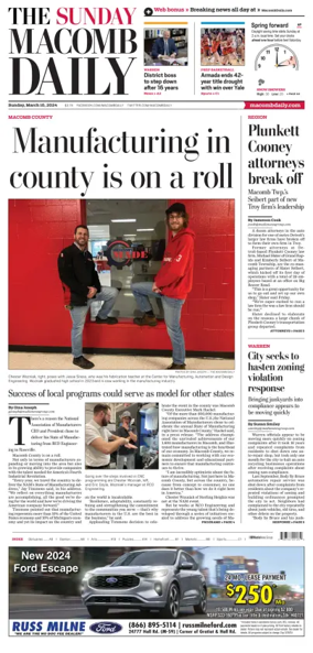Cover of The Macomb Daily