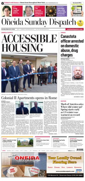 Cover of The Oneida Daily Dispatch (Oneida, NY)