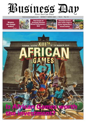 Cover of Business Day (Ghana)