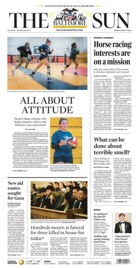 Cover of Baltimore Sun