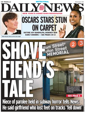 Cover of New York Daily News