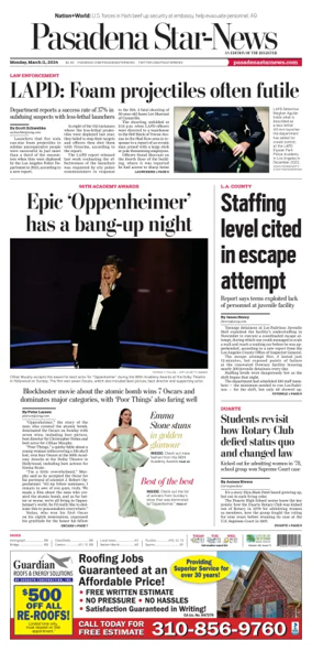 Cover of Pasadena Star-News