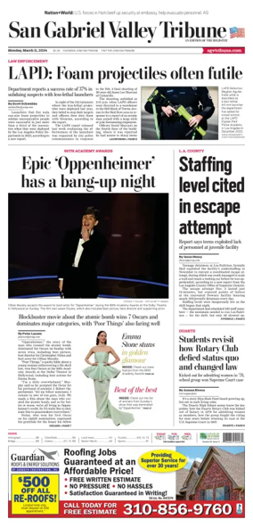 Cover of San Gabriel Valley Tribune