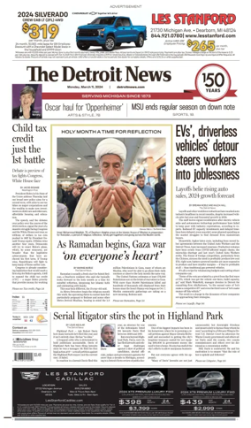 Cover of The Detroit News
