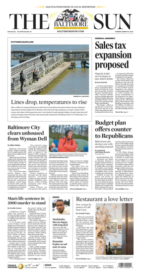 Cover of Baltimore Sun