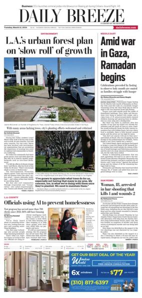 Cover of Daily Breeze (Torrance)