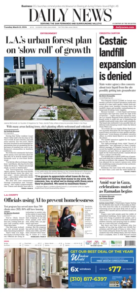 Cover of Daily News (Los Angeles)